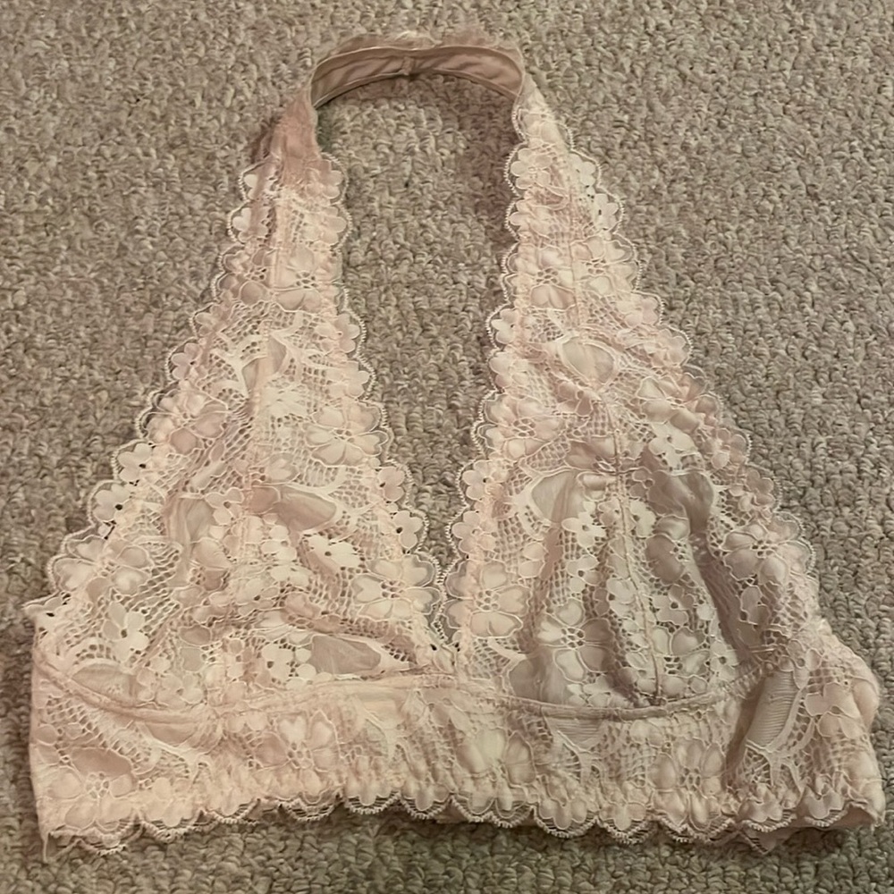 Cream Lace Unpadded Bralette